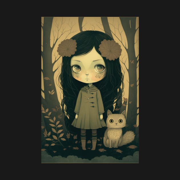 Woodland Creature and the dark fairy by Bcraftery