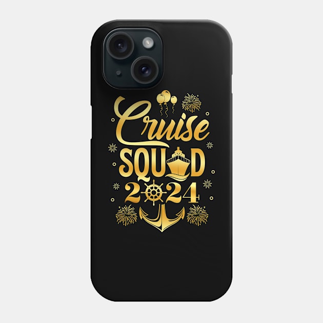 New Year Cruise Squad 2024 NYE Party Family Vacation Trip Phone Case by antrazdixonlda