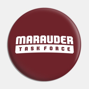 Marauder Task Force Banner Logo White Pin