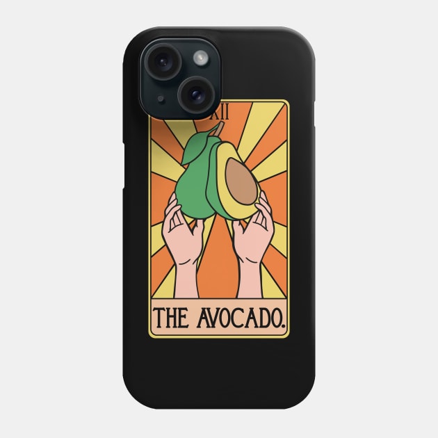 Avocado Tarot Card Funny Phone Case by isstgeschichte