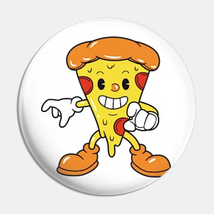 Running Pizza Slice Pin