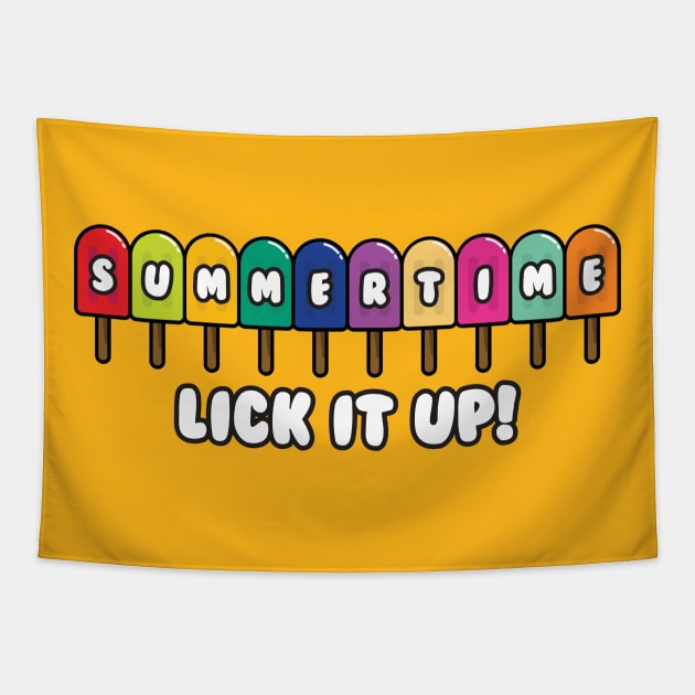 SUMMERTIME. LICK IT UP! Tapestry by Hou-tee-ni Designs