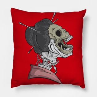 Cyberpunk Geisha Pillow