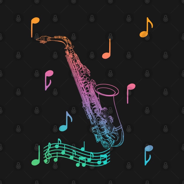 Musical Saxophone by AngelFlame