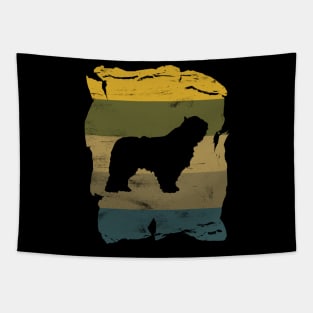 Komondor Distressed Vintage Retro Silhouette Tapestry