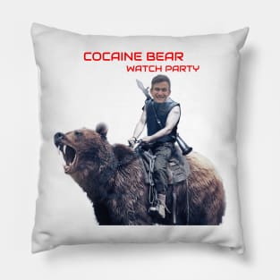 Cody Patzoldt Cocaine Bear Watch Party Pillow