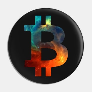 Bitcoin logo t-shirt Pin