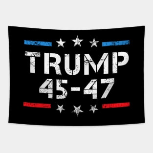 45 47 Trump 2024 American Flag Tapestry