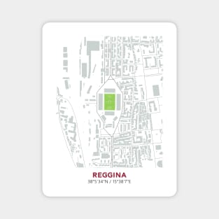 Reggina FC Stadium Map Design Magnet