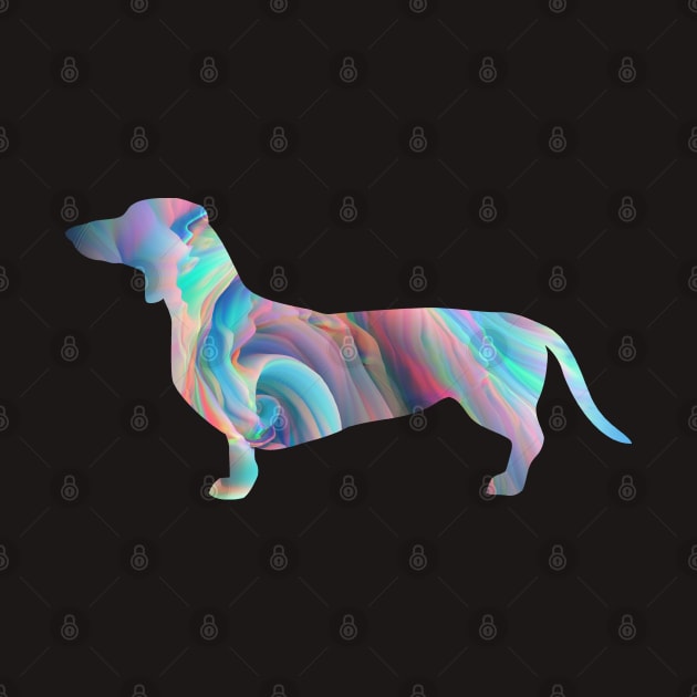 Psychadelic Swirl Dachshund by KarmicKal