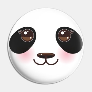 Panda  funny cute animal face kawaii (1) Pin