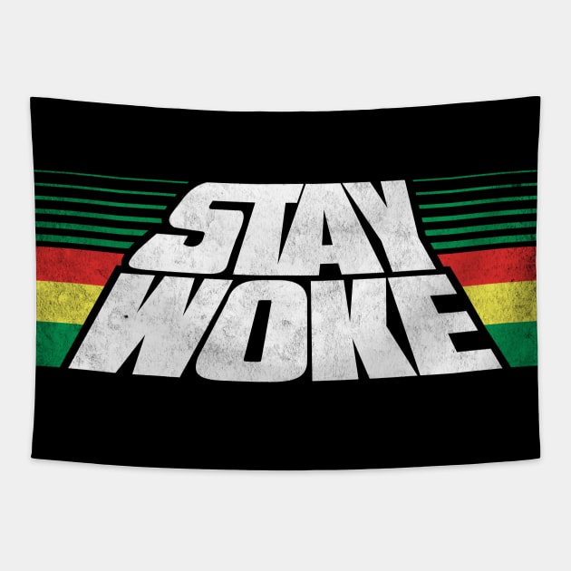 Stay Woke Tapestry by Tingsy