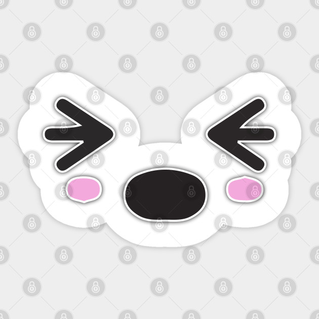 Kawaii Shocked Eyes Face Kawaii Sticker Teepublic