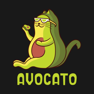 Avocato Funny Fat Kitty T-Shirt