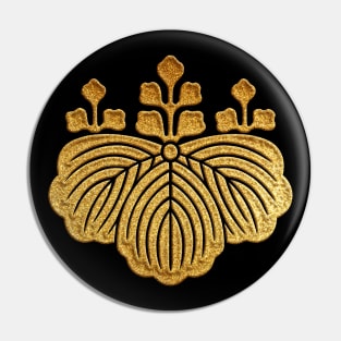 Gold Gosan no Kiri Kamon Pin