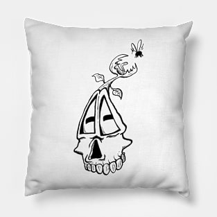 Skull plant Pillow