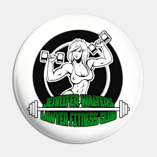 Lawyer Fitness Club Pin