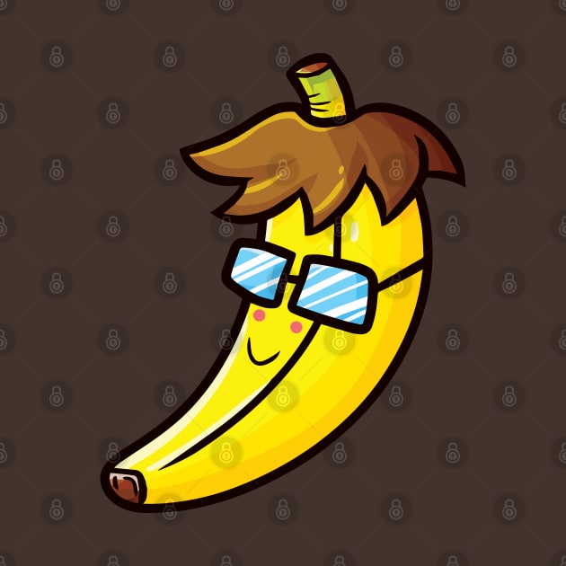 Cute Stylish Banana by Jocularity Art