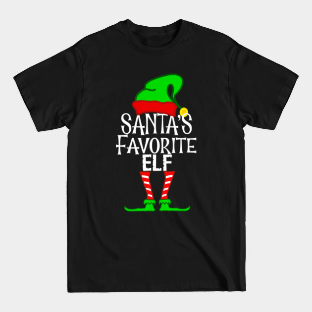 Discover Matching Family Funny Santa's Favorite Elf Christmas - Christmas Elf - T-Shirt