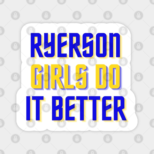 Ryerson Girls Magnet by stickersbyjori