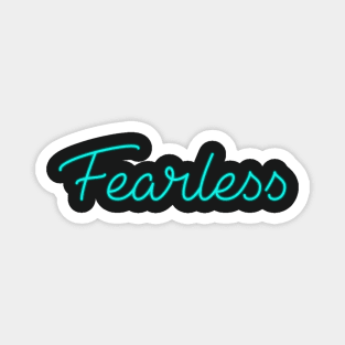 Neon Fearless Sign Art Magnet