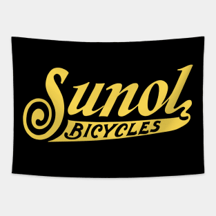 Vintage Sunol Bicycles Logo Advertising Tapestry