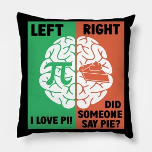 Pi vs Pie Funny Pi Day 2024 Pie Lovers Pillow