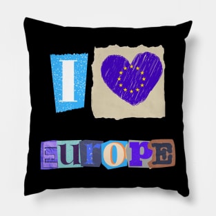 I love Europe Pillow