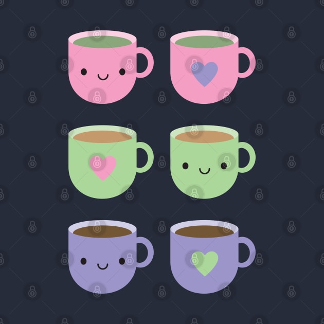 Time For Tea - Kawaii Cup of Tea by marcelinesmith