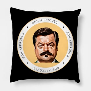 Ron Approves Funny Memes Design Pillow