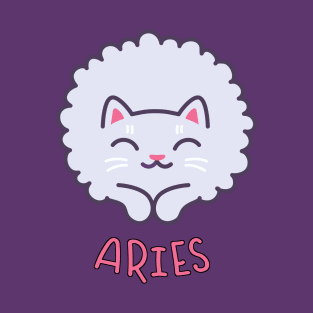 Funny Aries Cat Horoscope Tshirt - Astrology and Zodiac Gift Ideas! T-Shirt