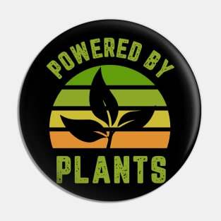 Powered by Plants Vegan Vintage Pin