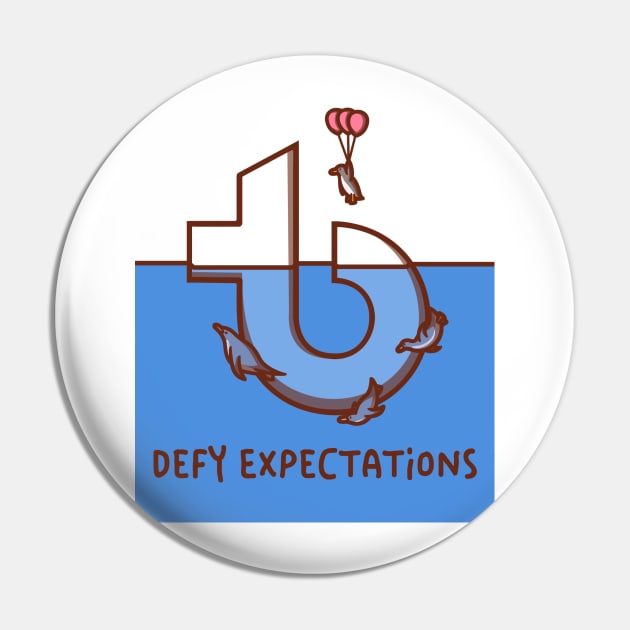 Defy Expectations IceBerg Pin by teambuilding.com