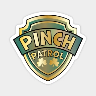 Pinch Patrol Badge St. Patrick's Day Lucky Shamrock Magnet