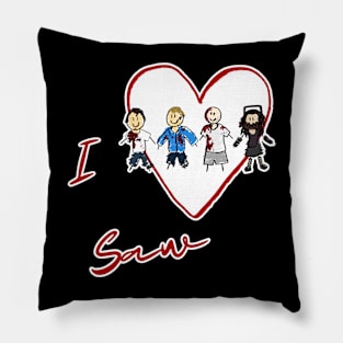 I Heart Saw Pillow