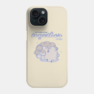 Nap Together with Sleeping Sheep Phone Case