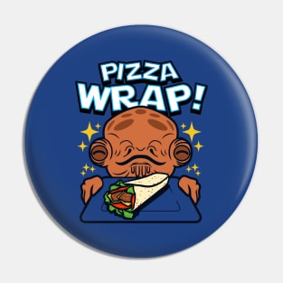 Funny Pizza Loving Cute Alien Meme Pin