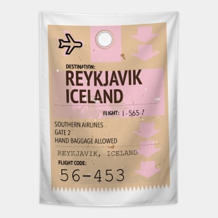 Reykjavik Iceland travel ticket Tapestry