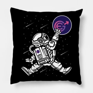 Astronaut Evergrow Crypto EGC Coin To The Moon Crypto Token Cryptocurrency Wallet Birthday Gift For Men Women Kids Pillow