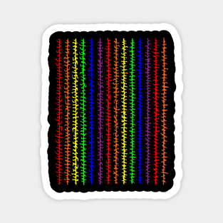 Rainbow Lines Magnet