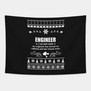 Merry Christmas ENGINEER Tapestry