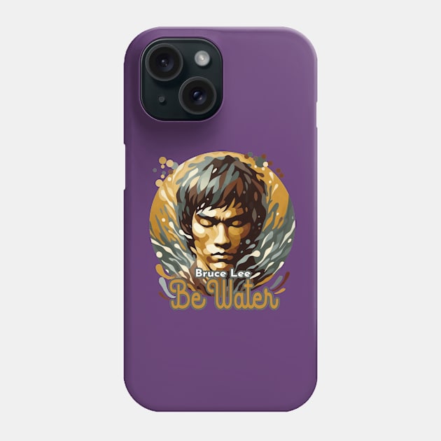 Bruce Lee Be water Phone Case by Ken Savana