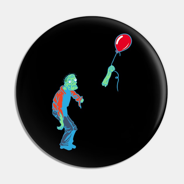 Zombie...Help I Lost my Balloon Pin by ODT