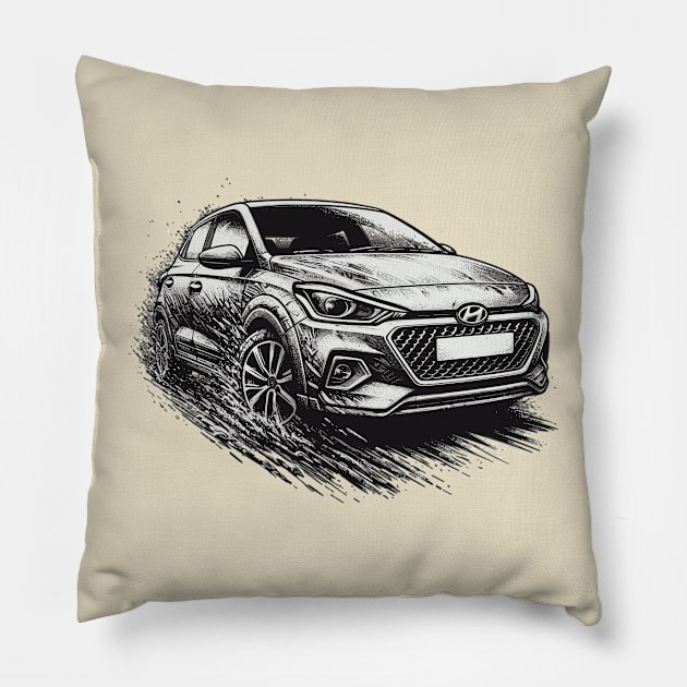 Hyundai i20 Pillow by Vehicles-Art