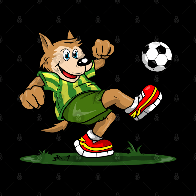 Dog as a footballer by Markus Schnabel