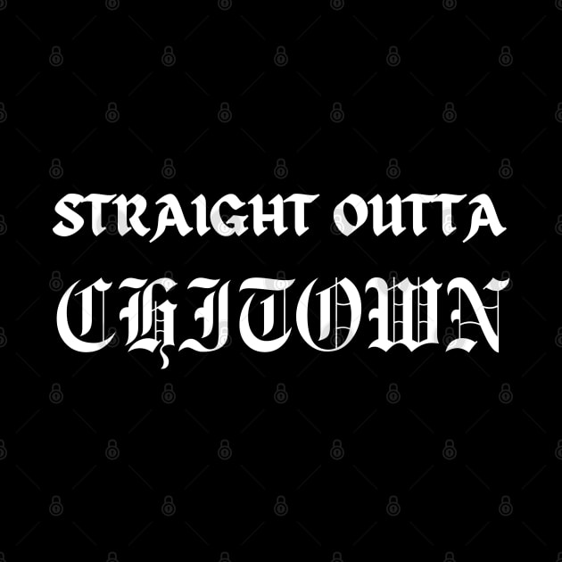 Straight Outta Chitown Chicago Illinois Compton Parody by GrooveGeekPrints