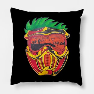 Urban Graffiti Style Full Face Mask Character Pillow