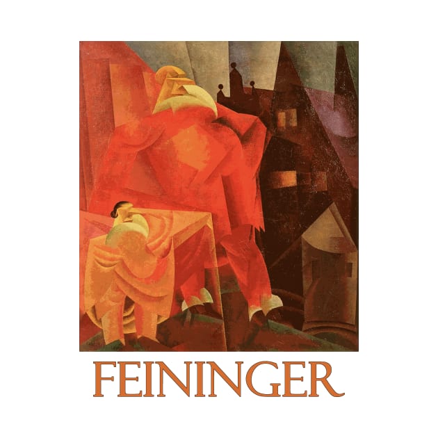 The Red Clown (1919) by Lyonel Feininger by Naves