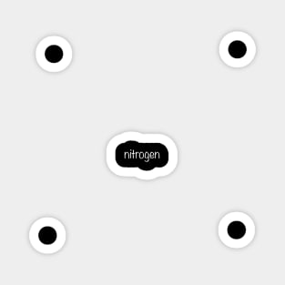 nitrogen Simple Text Merchandise Magnet