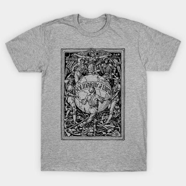 Discover Solidarity of Labour - Walter Crane, Socialist, Propaganda, Leftist, Communist - Solidarity Of Labour - T-Shirt